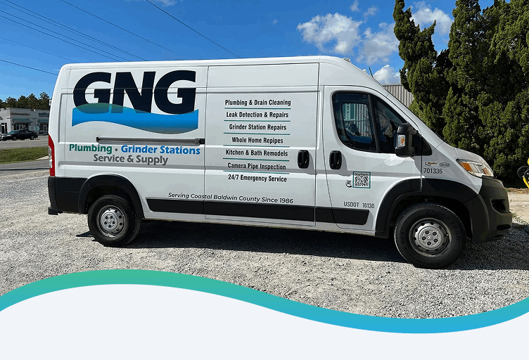 GNG Plumbing work van
