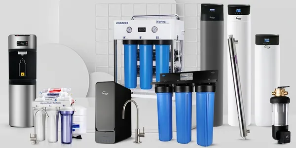Water Filters, Water Bottle Dispenser, Reverse Osmosis, Spin Down Sediment Filter, Under Sink Filter